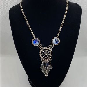 Handmade boho wire choker necklace